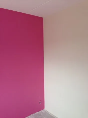 Wanden gesausd op gewenste kleur — Noordoostpolder